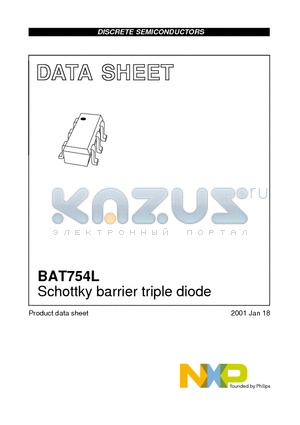 BAT754L datasheet - Schottky barrier triple diode