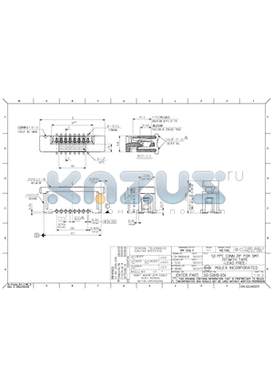 0526101675 datasheet - 1.0 FPC CONN ZIF FOR SMT (ST)WITH TAPE -LEAD FREE-