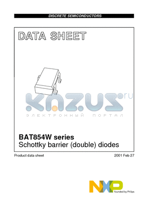 BAT854SW datasheet - Schottky barrier (double) diodes