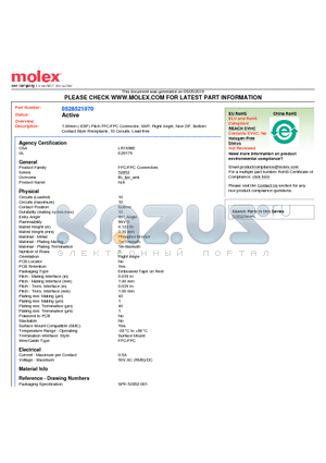 0528521070 datasheet - 1.00mm (.039