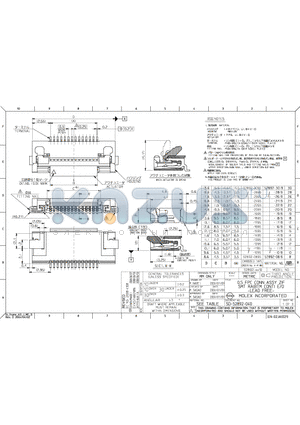 0528922095 datasheet - 0.5 FPC CONN ASSY ZIF SMT RA(BTM CONT) E/O -LEAD FREE-