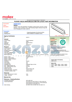 0529010874 datasheet - 0.635mm (.025