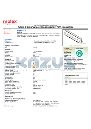 0529010274 datasheet - 0.635mm (.025