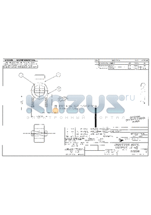 05298 datasheet - INDUCTOR ASSY, OUTPUT, .2 uH