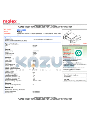 0533580250 datasheet - 2.00mm (.049