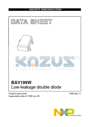 BAV199W datasheet - Low-leakage double diode