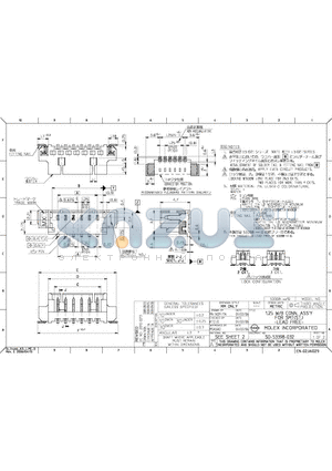 0533980571 datasheet - 1.25 W/B CONN. ASSY FOR SMT(ST.)