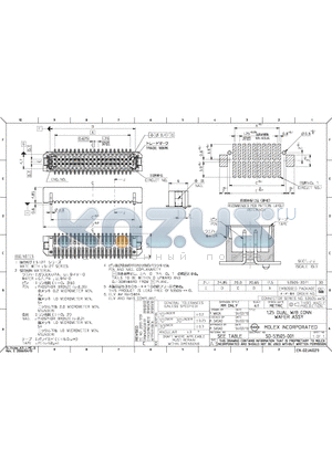 0535053071 datasheet - 1.25 DUAL W/B CONN WAFER ASSY