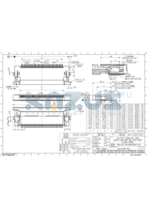 0541043096 datasheet - 0.5 FPC CONN ASSY ZIF SMT RA(BTM CONT) E/O -LEAD FREE-