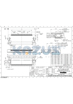 0541043396 datasheet - 0.5 FPC CONN. ZIF SMT R/A UPPER CONTACT SEPARATED GOLD PLATING