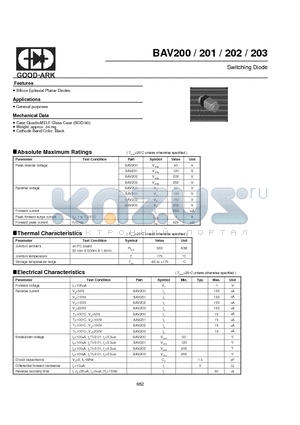 BAV202 datasheet - Switching Diode