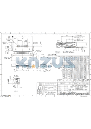 0545480870 datasheet - 0.5 FPC CONN ZIF HSG ASSY FOR SMT RA BTM CONT -LEAD FREE-