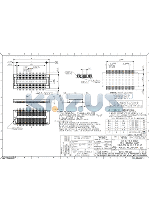 0547220207 datasheet - 0.5 B-TO-B CONN REC HOUSING ASSY (HGT-1.5) (SHEET 1 OF 2)