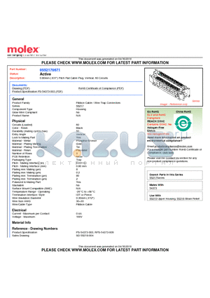 0552170671 datasheet - 0.80mm (.031