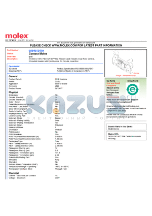 0554013419 datasheet - 2.54mm (.100