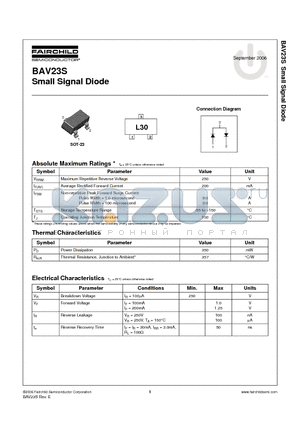 BAV23S_06 datasheet - Small Signal Diode