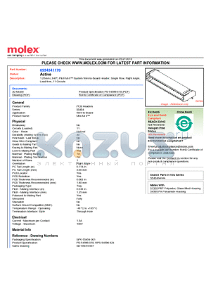 0554541170 datasheet - 1.25mm (.049