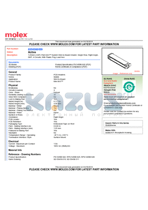 0554560459 datasheet - 1.25mm (.049