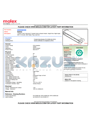 0554560559 datasheet - 1.25mm (.049