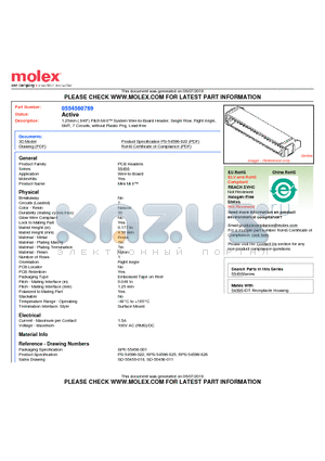 0554560769 datasheet - 1.25mm (.049