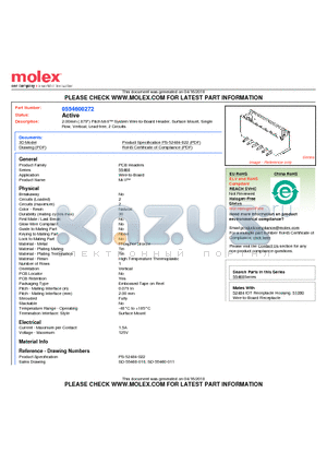 0554600272 datasheet - 2.00mm (.079