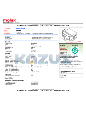 0554820419 datasheet - 1.25mm (.049