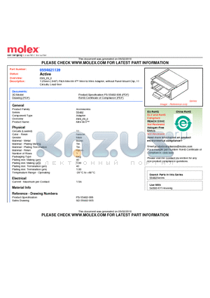 0554821139 datasheet - 1.25mm (.049