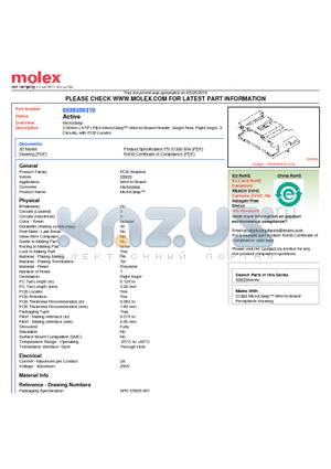 0559350310 datasheet - 2.00mm (.079