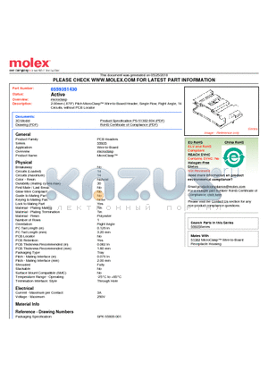 0559351430 datasheet - 2.00mm (.079