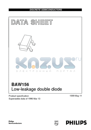 BAW156 datasheet - Low-leakage double diode