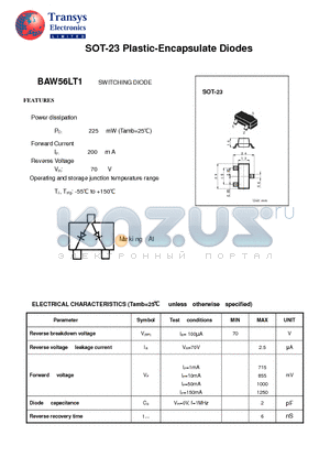 BAW56LT1 datasheet - Plastic-Encapsulate Diodes