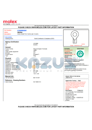 BB-118-38T datasheet - RING KRIMPTITE TAPED (BB-118-38T)