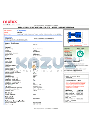 BB-2206VB datasheet - InsulKrimp Quick Disconnect, Female, Box, Tab 6.35mm (.250