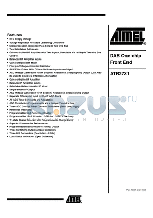 ATR2731-ILQY datasheet - DAB One-chip Front End