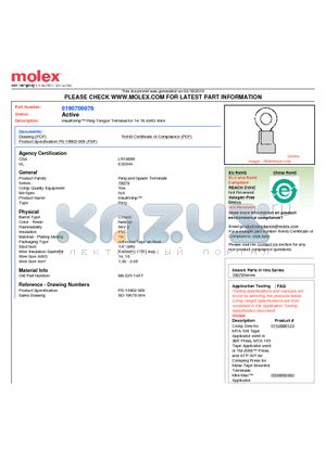 BB-225-14XT datasheet - InsulKrimp Ring Tongue Terminal for 14-16 AWG Wire