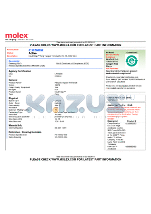 BB-237-10XT datasheet - InsulKrimp Ring Tongue Terminal for 14-16 AWG Wire