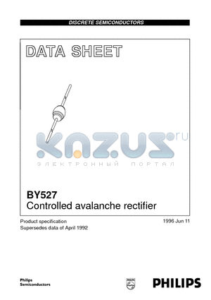 BY527 datasheet - Controlled avalanche rectifier