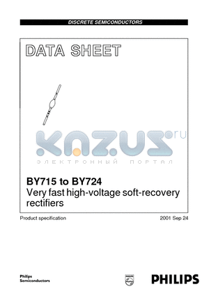 BY716 datasheet - Very fast high-voltage soft-recovery rectifiers