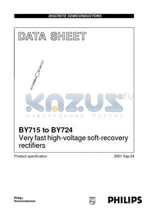 BY721 datasheet - Very fast high-voltage soft-recovery rectifiers