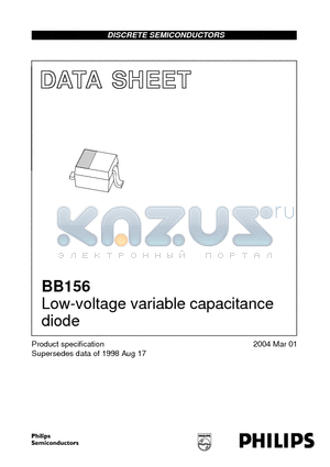 BB156_04 datasheet - Low-voltage variable capacitance diode