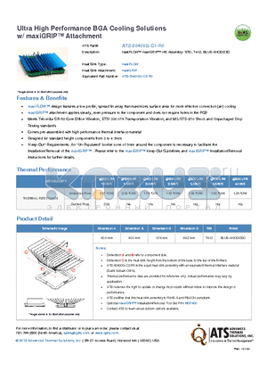 ATS-50400G-C1-R0 datasheet - maxiFLOW maxiGRIP HS Assembly- STD, T412, BLUE-ANODIZED