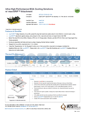 ATS-51170D-C1-R0 datasheet - maxiFLOW maxiGRIP HS Assembly- LP, T766, BLACK- ANODIZED