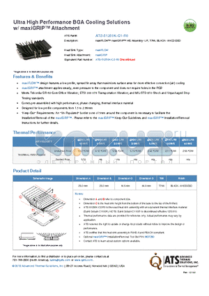 ATS-51250K-C1-R0 datasheet - maxiFLOW maxiGRIP HS Assembly- LP, T766, BLACK- ANODIZED