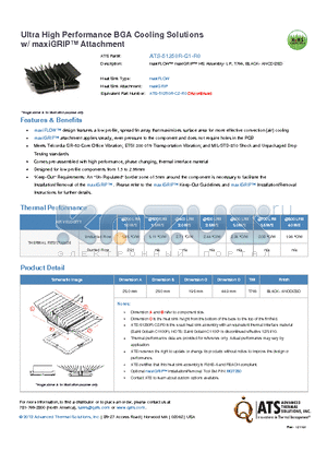 ATS-51250R-C1-R0 datasheet - maxiFLOW maxiGRIP HS Assembly- LP, T766, BLACK- ANODIZED
