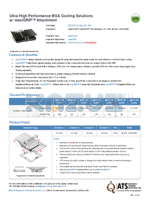 ATS-51310K-C1-R0 datasheet - maxiFLOW maxiGRIP HS Assembly- LP, T766, BLACK- ANODIZED
