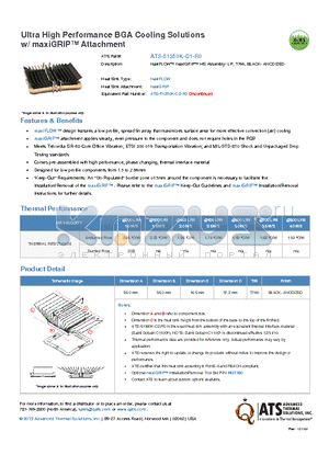 ATS-51350K-C1-R0 datasheet - maxiFLOW maxiGRIP HS Assembly- LP, T766, BLACK- ANODIZED