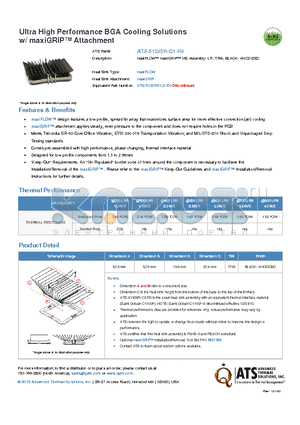 ATS-51325R-C1-R0 datasheet - maxiFLOW maxiGRIP HS Assembly- LP, T766, BLACK- ANODIZED