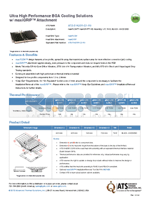 ATS-51425R-C1-R0 datasheet - maxiFLOW maxiGRIP HS Assembly- LP, T412, BLACK- ANODIZED
