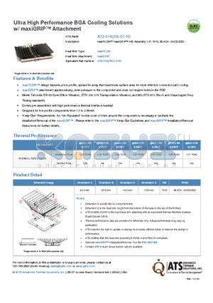 ATS-51425K-C1-R0 datasheet - maxiFLOW maxiGRIP HS Assembly- LP, T412, BLACK- ANODIZED