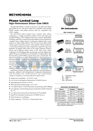 74HC4046 datasheet - Phase-Locked Loop